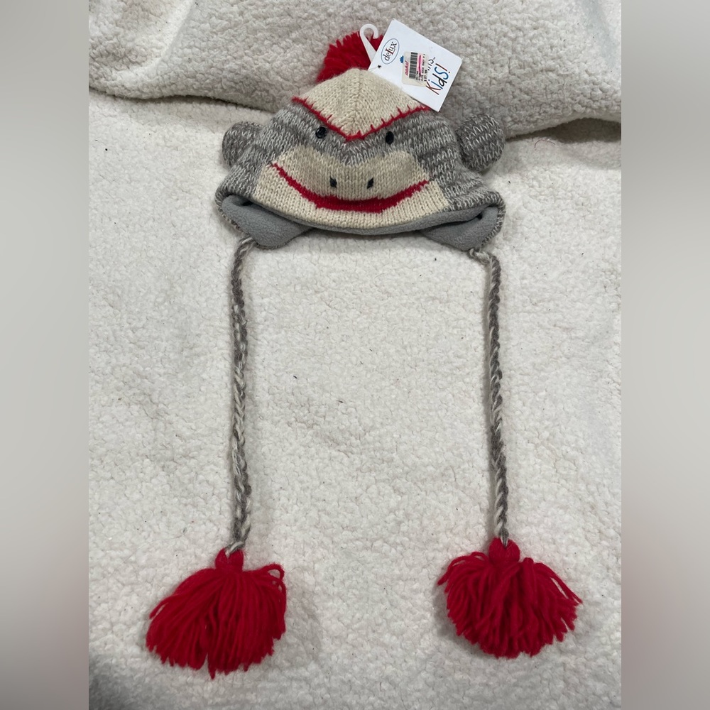 Sock‎ Monkey Hat-